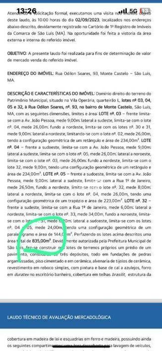 Ponto à venda, 612 m² por R$ 1.100.000,00 - Monte Castelo - São Luís/MA
