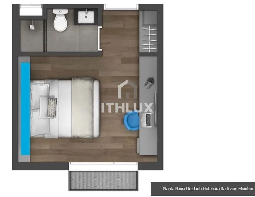 Apartamento, Novo, 40 M², Venda, 1 Dormitório, 1 Banheiro, Parcão, Moinhos de Vento, POA/RS