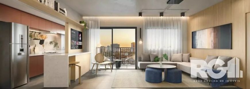 Apartamento com 90,55m², 03 dormitório, sendo 01 suíte, amplo living com sacada, cozinha com churras