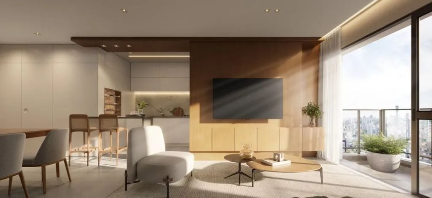 Apartamento em Moinhos de Vento com 126.2 m² , 2 quarto(s) , 2 suíte(s) , 2 vaga(s).