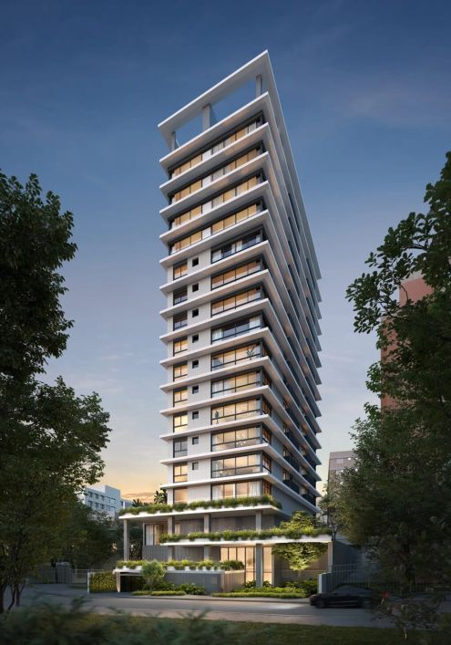 Design atemporal, paisagismo fluído, arquitetura pura e elegante. Harmonia perfeita entre detalhes q