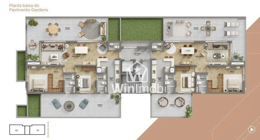Apartamento com 2 dormitórios à venda, 188 m² por R$ 2.651.000,00 - Moinhos de Vento - Porto Alegre/