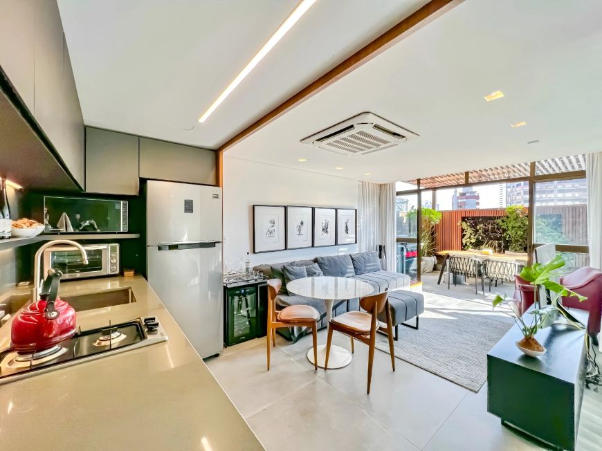 R$ 890.000 - LOFT PARK - LINDO LOFT GARDEN - 68M2 - 1 DORM - MOBILIADO - 2 VAGAS