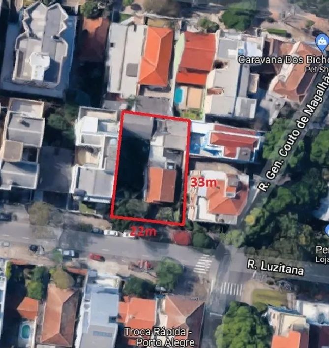 Terreno à venda no bairro Higienópolis com área de 0 m² e 0 dormitórios/quartos.