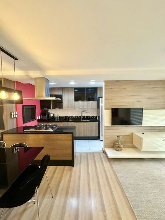 Apartamento semi mobiliado frente Norte no Vinhedos