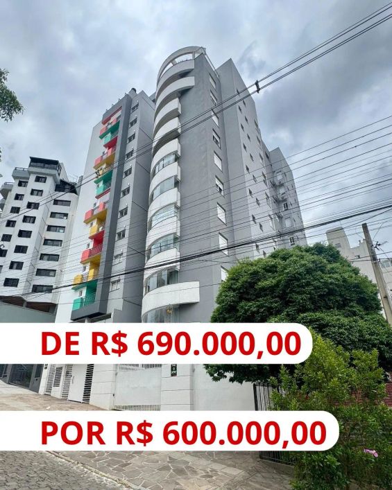 BENTOALVES vende apartamento 3 dormitórios, box duplo, bairro Panazzolo, Caxias do Sul-RS