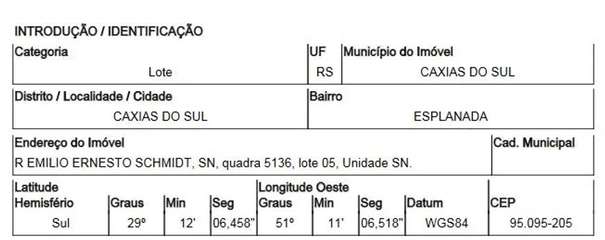 Oportunidade Única em CAXIAS DO SUL - RS | Tipo: Terreno | Negociação: Venda Direta Online | Situaçã