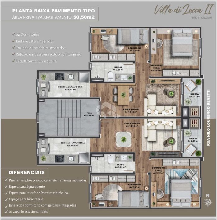 Apartamento em Desvio Rizzo