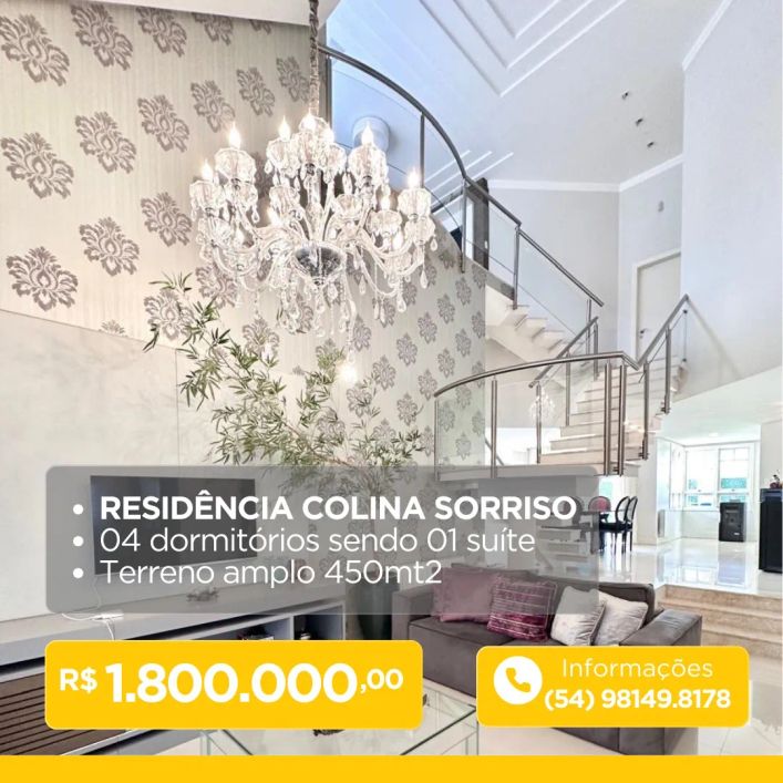 RESIDENCIA NO BAIRRO COLINA SORRISO