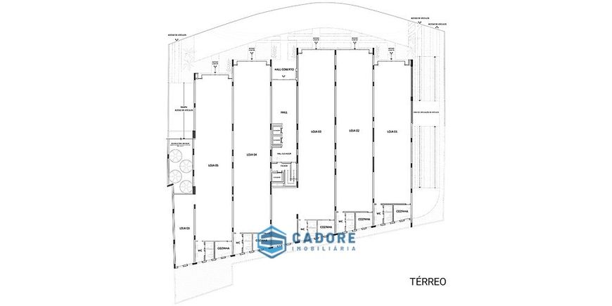 Sala térrea, no Bairro Santa Catarina