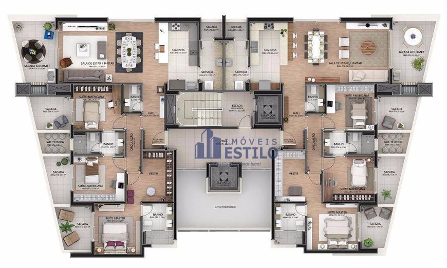 Apartamento à venda, 174 m² por R$ 1.289.000,00 - Villaggio Iguatemi - Caxias do Sul/RS