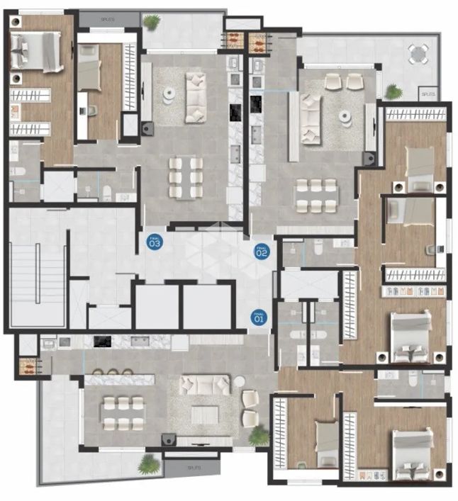Apartamento 02 dorm., 101 m², próximo ao Colégio La Salle