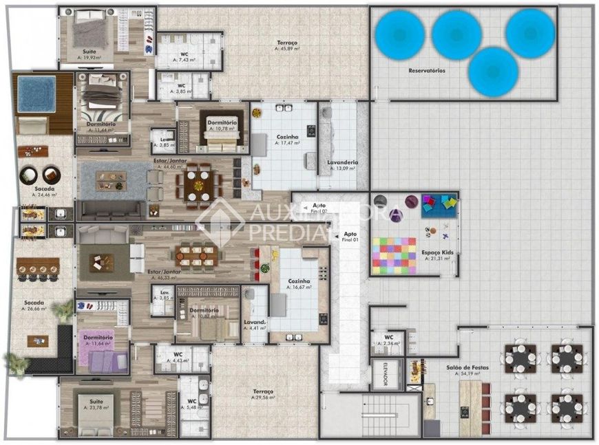 Apartamento no bairro Jardim do Shopping