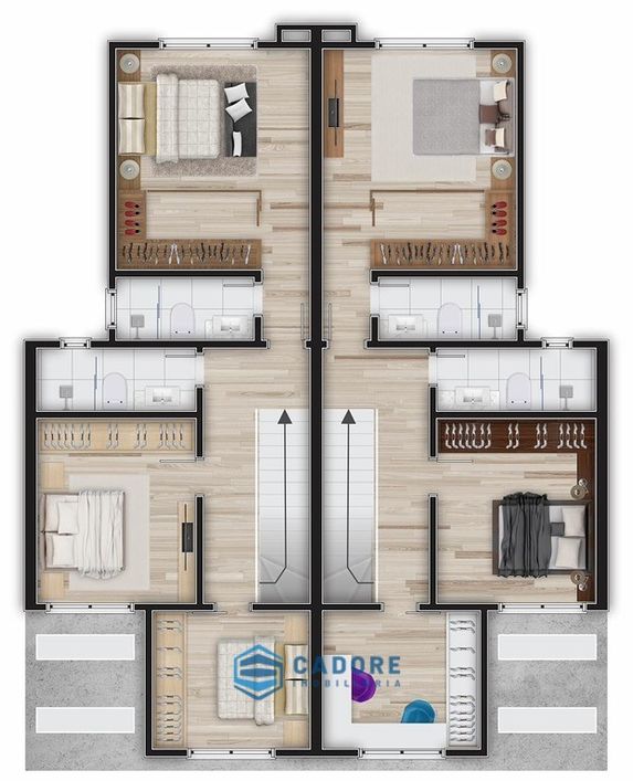 Casa com três quartos, Bela Vista