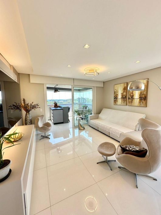 Requinte e sofisticação em um apartamento moderno e todo mobiliado