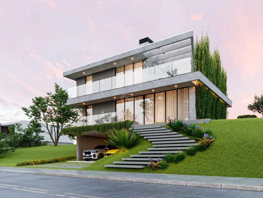 Casa em construção no Condomínio Antonella São privativos 433 m² &amp;amp;#10004;3 suítes &amp;amp;#10004;Ho