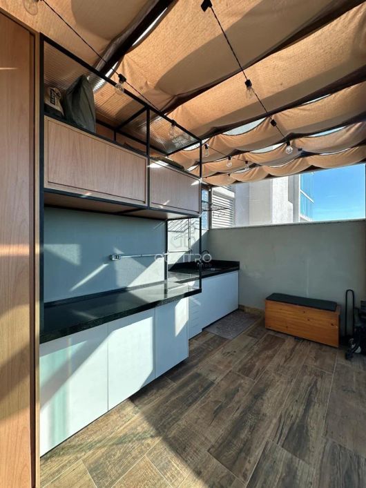 Apartamento com terraço, semi mobiliado e com vista para a Lagoa do Desvio Rizzo