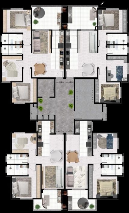Crédito Associativo! Apartamentos com 02 dormitórios (sendo 01 suíte), sala para 02 ambientes, sacad