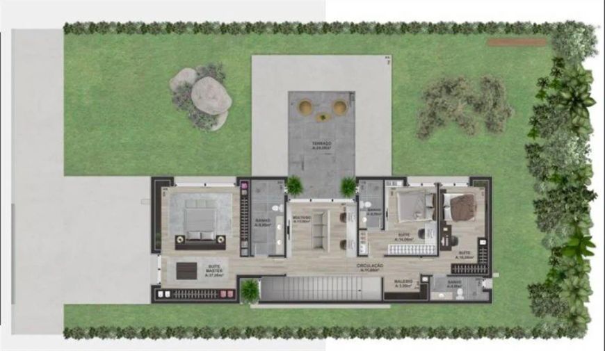 Excelente residência em Condomínio fechado Le Parc! Com 03 suítes (opção para mais 01 suíte), hall d