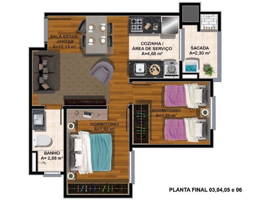 Venda de Apartamento em Caxias do Sul-RS, bairro Nossa Senhora das Graças