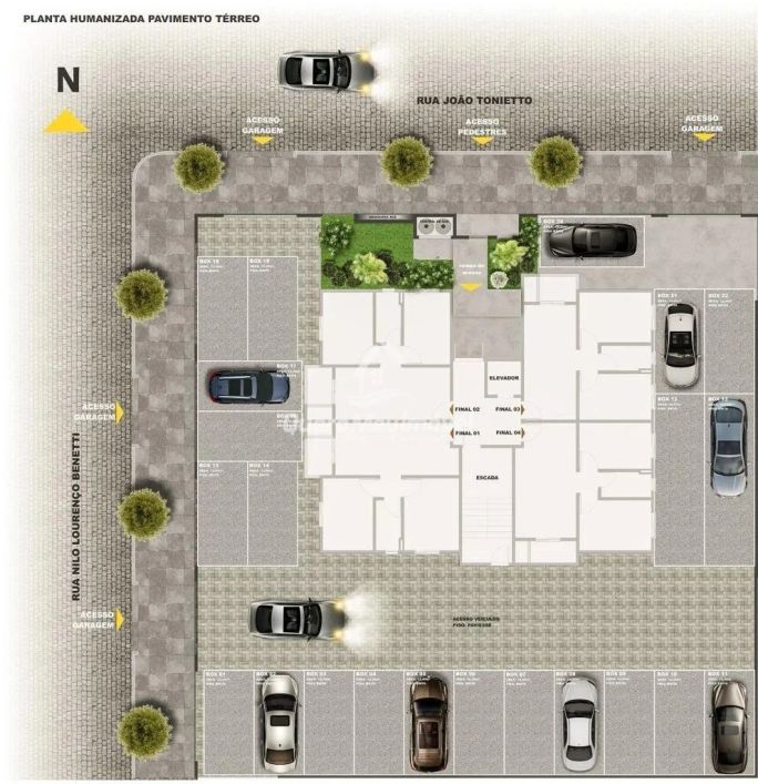 Apartamento novo 2 quartos Bairro Desvio Rizzo