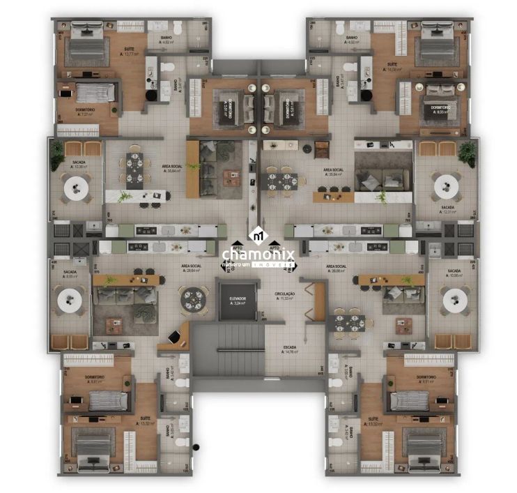 APARTAMENTO - PIO X (75,72m²)