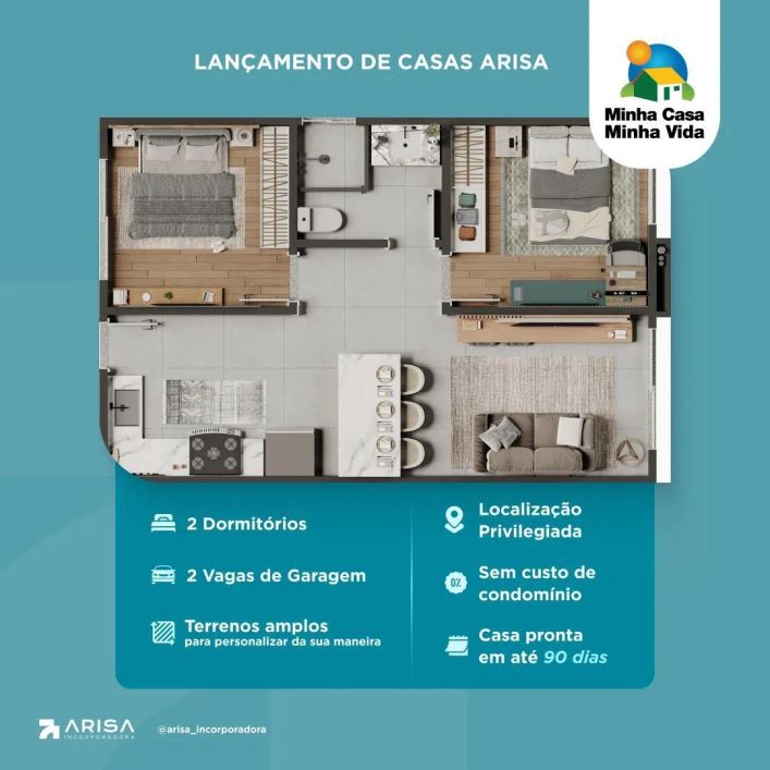 Sua casa pronta em 90 dias - Padrão construtivo Europeu