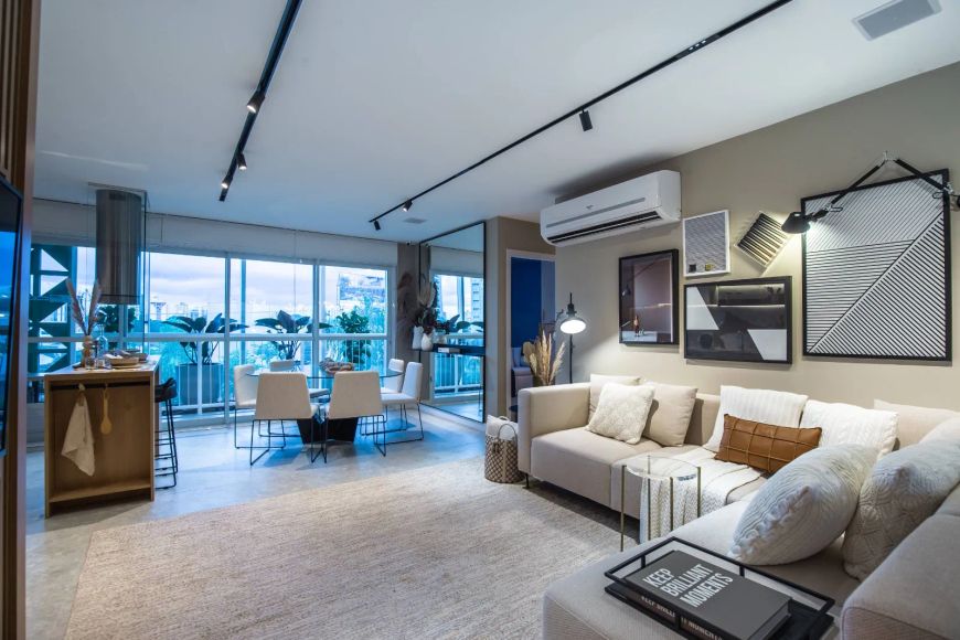 Apartamento com 62 m², em andar alto, com 2 quartos e lazer completo no Setor Bueno - Goiânia - GO