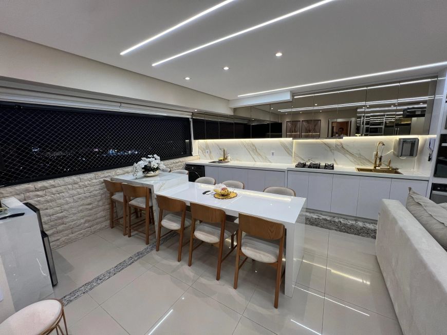 Lindo apartamento de 3 suítes + lavabo Mobiliado