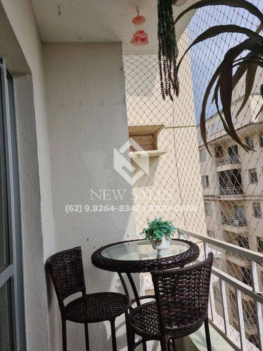 Apartamento mobiliado 3 quartos, andar alto - Setor Goiânia 2