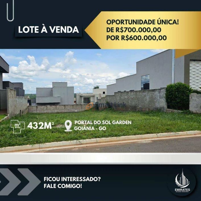 Terreno à venda, 432 m² por R$ 600.000,00 - Residencial Goiânia Golfe Clube goiânia/go 74884-733 Nov