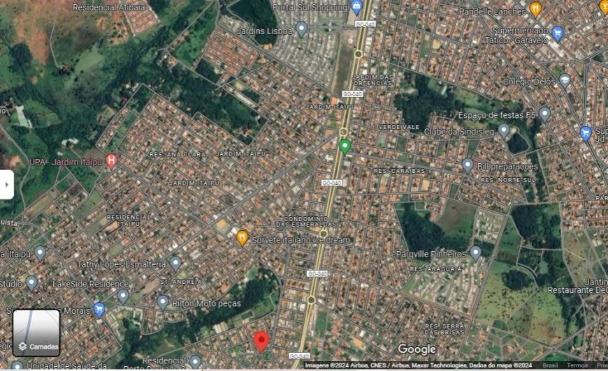 Lote de 377,08 m², na Praça Jaspe, Cond. das Esmeraldas