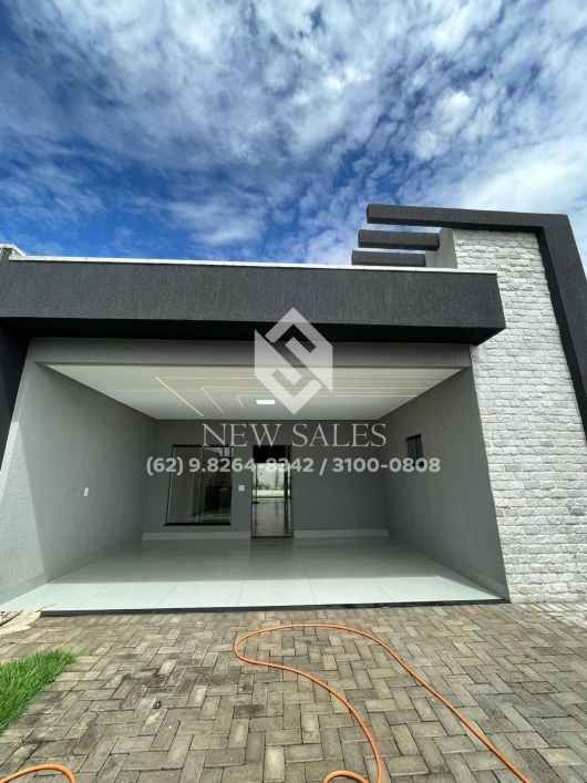 Casa nova de alto padrão c/ 3 quartos (1suíte) - Setor Santos Dumont