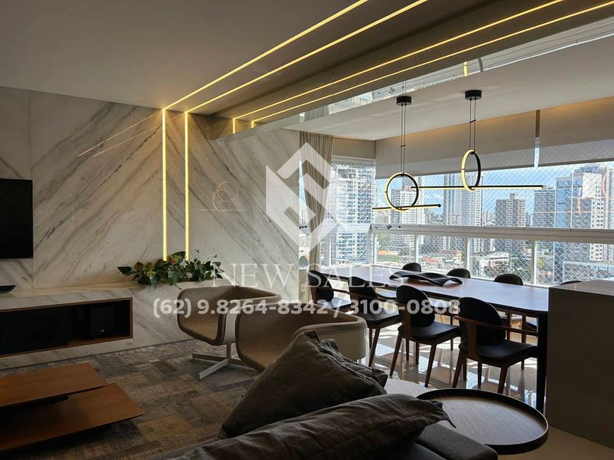 Apartamento 3 suítes plenas, churrasqueira - Setor Bueno