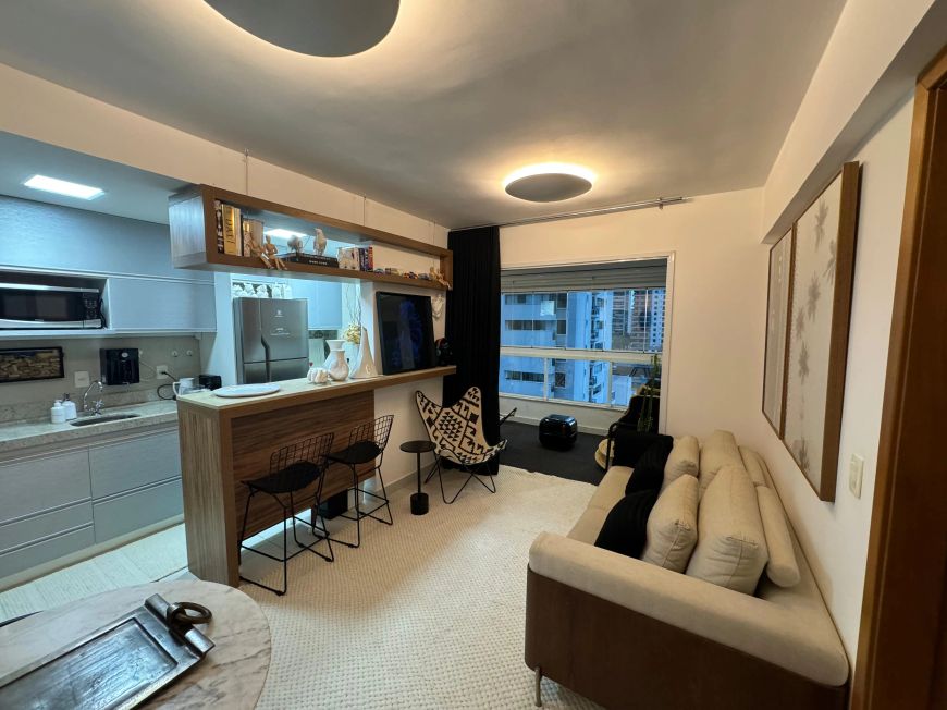 Apartamento de 1 quarto flat/studio mobiliado