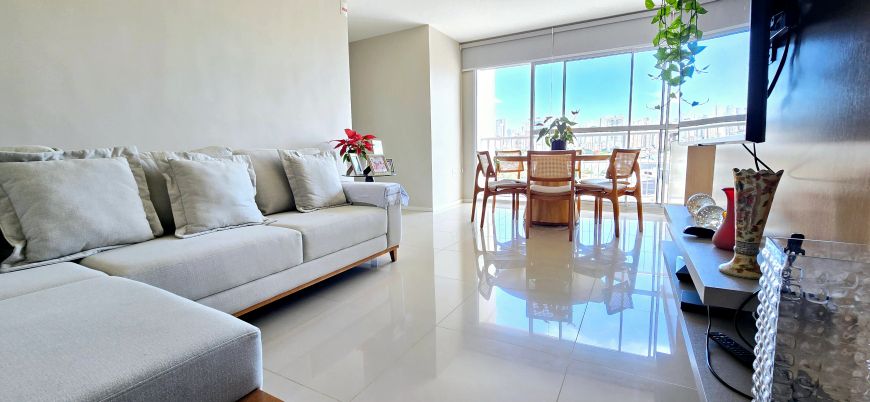 Apto para venda com 76m2, 3 quartos sendo 1 suíte, 2 garagens e lazer completo, Setor Coimbra.
