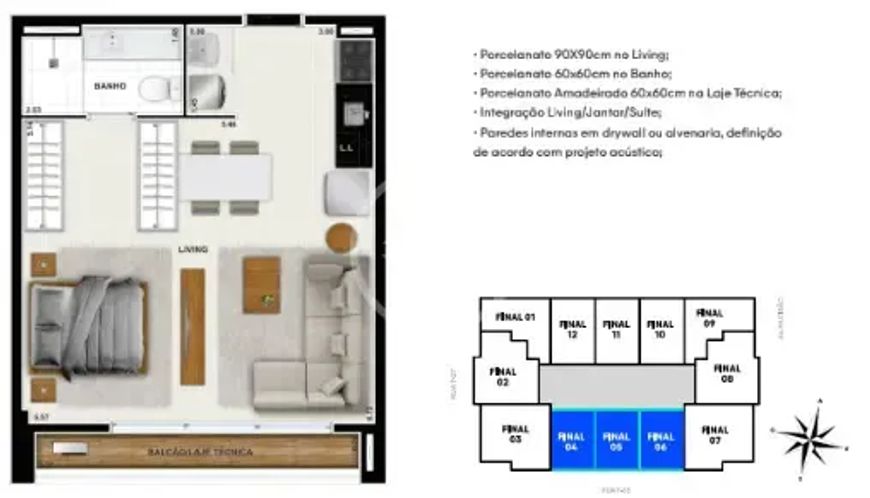 Apartamento 1 Quarto, Setor Bueno, Próximo ao Vaca Brava codigo: 110454