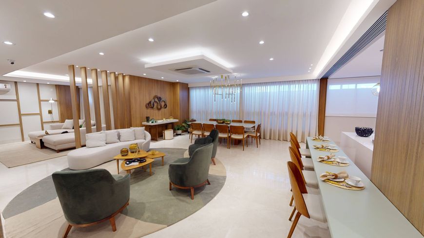 Apartamento 4 suítes no Setor Marista, mobiliado e decorado