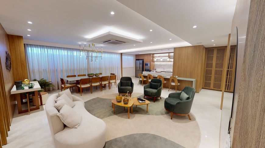 Apartamento 4 suítes no Setor Marista, mobiliado e decorado