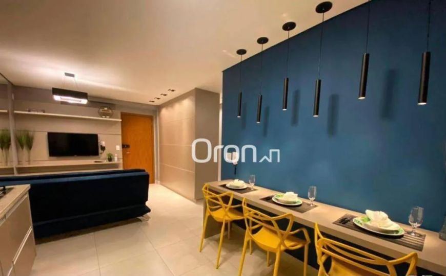 Flat mobiliado com 1 dormitório à venda, 49 m² por R$ 535.000 - Jardim Goiás - Goiânia/GO