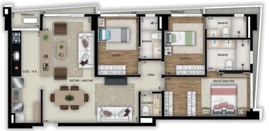 Apartamento à venda no bairro Setor Bueno - Goiânia/GO