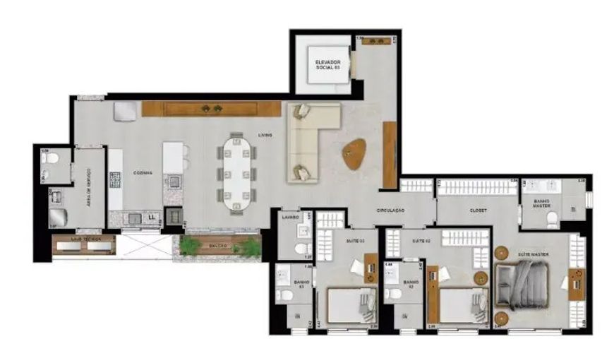 Apartamento à venda no bairro Setor Marista - Goiânia/GO