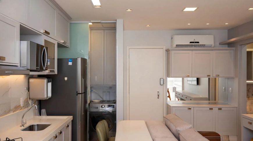 Flat com planejados Provençal - Metropolitan Sidney Flat com 1 Quarto(s) e 1 banheiro(s) à Venda, 45