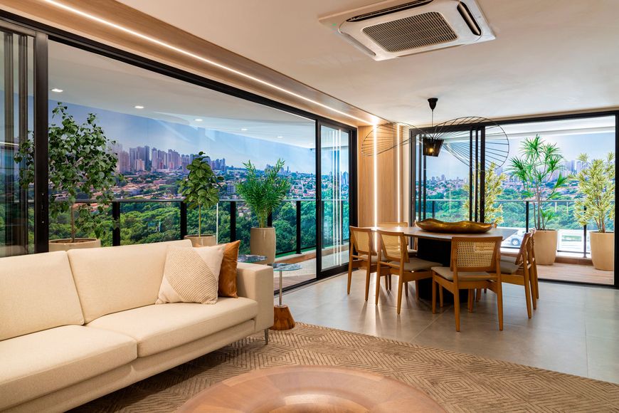 Apartamento com 190m2, 3 quartos, Vista Livre p/ Pq Areiao no Setor Marista - Goiânia - GO