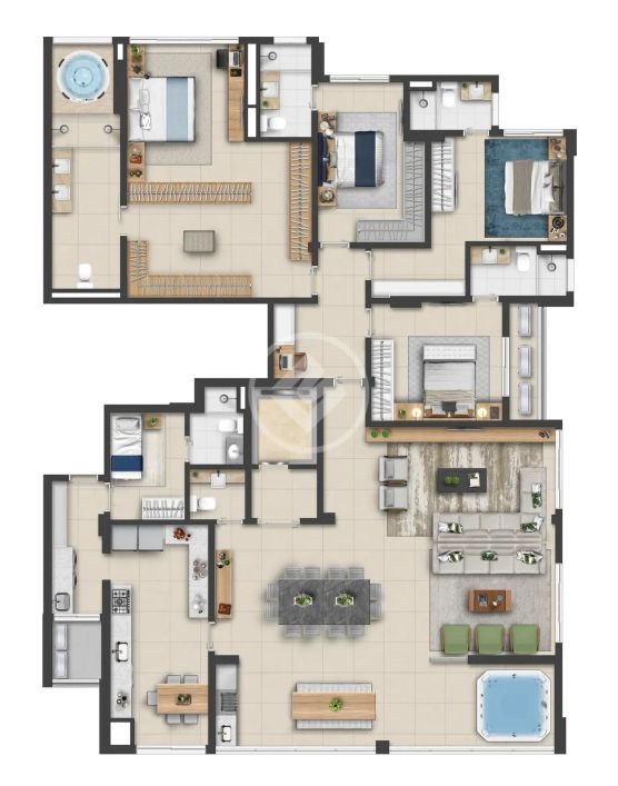 Apartamento 4 Suítes no Europak Noronha codigo: 91973