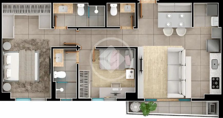 Apartamento 2 quartos na planta, Residencial Viverde, Setor Pedro Ludovico. codigo: 29880