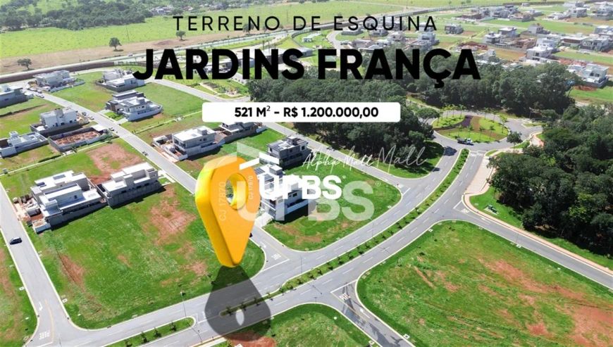 Lote à venda com 521 metros quadrados em Jardins França - Goiânia - GO