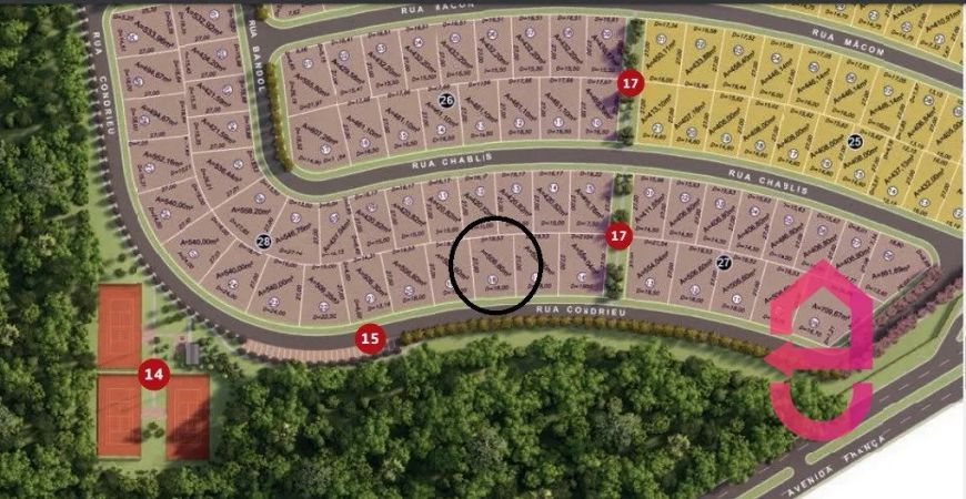 Lote Jardins França - 507 m² em Parque Atheneu - Goiânia - GO