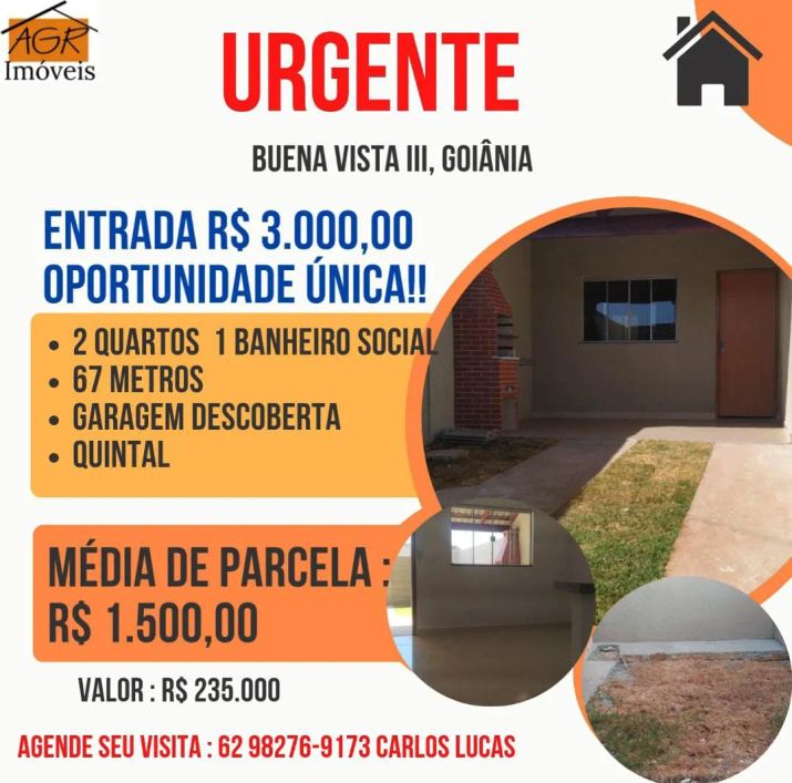 Vendo Urgente imóvel para venda possui 67 metros quadrados com 2 quartos