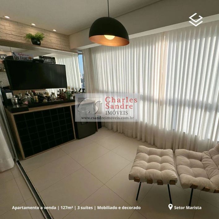 Apartamento para Venda em Goiânia, Setor Marista, 3 dormitórios, 3 suítes, 4 banheiros, 2 vagas